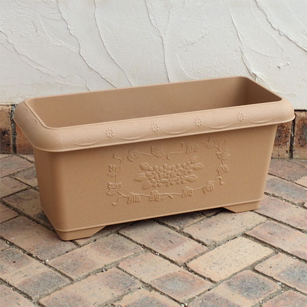 Ｎシャンティー深型プランター60型サンドブラウン 4個セット