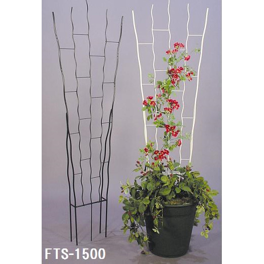 フラットトレリスFTS-1500:ブラック(幅55cm、高さ175cm)