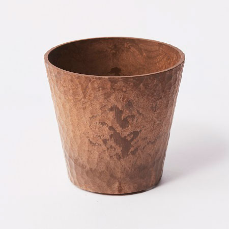 ブラクトエコポット:ブラウン/Sサイズ(直径9.7cm、高さ9.0cm) 3個セット