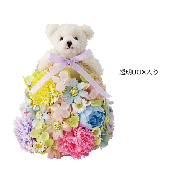 園芸ネット本店｜[ギフトに]ベアードレスソープフラワーミックス（5131
