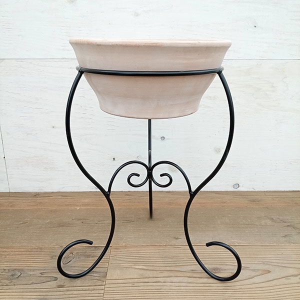 フラワースタンド：エレガントRS-450とトスカーナ：スムースボール ホワイトのセット