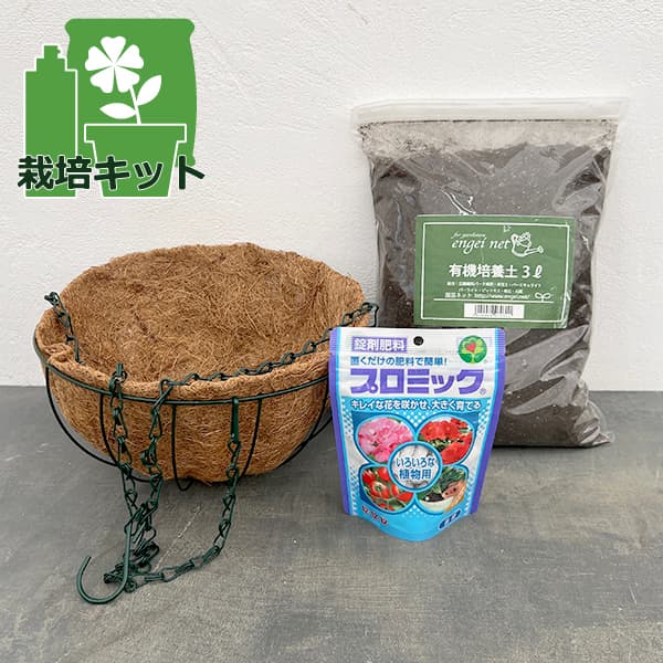 ハンギングバスケットSと土と肥料のセット