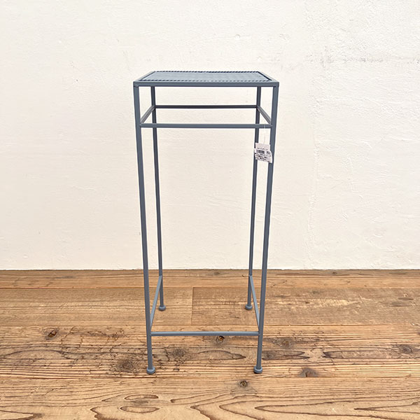 グレー角花台ハイ　Lサイズ（幅28cm、奥行28cm、高さ70cm）AFGK24-L3S