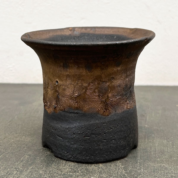 信楽焼き：金彩セッコク 3.5号（直径約10.5cm）