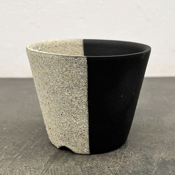 信楽焼き：雅-左右掛分（直径約10cm）