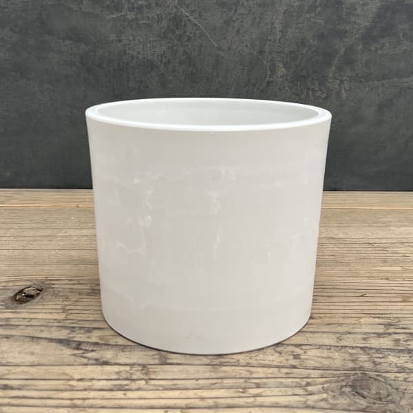 樹脂製鉢カバー・シティPRO　SサイズWT（ホワイト）／直径16cm・穴無し