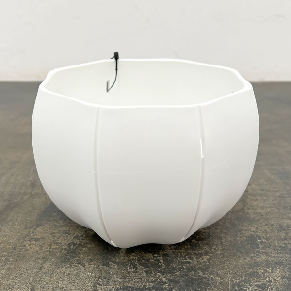 Sen シリーズ：ローリーポット 丸 Sサイズ（直径14.8cm）ホワイト