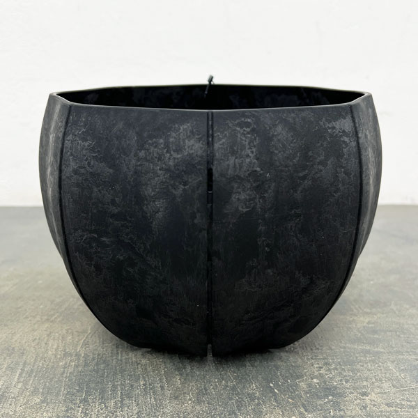Sen シリーズ：ローリーポット 丸 Mサイズ（直径19.7cm）ブラック