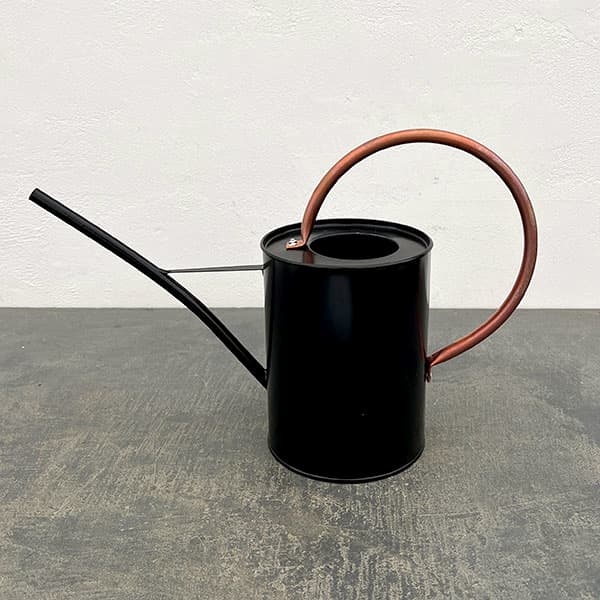 エッシャーデザイン：ジンク製ジョーロ・ブラック1.64リットル（ＴＧ362）