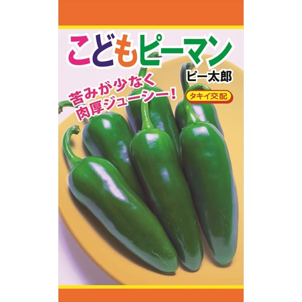 ピーマン：こどもピーマン の種[苦みが少なくジューシー！　野菜タネ]
