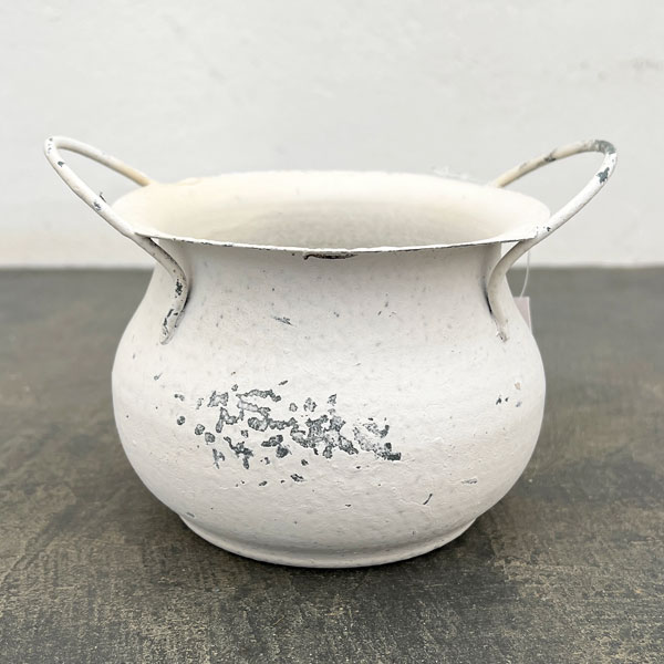 ミルヴァ：マルミット 白（内径7.5cm／底穴なし）