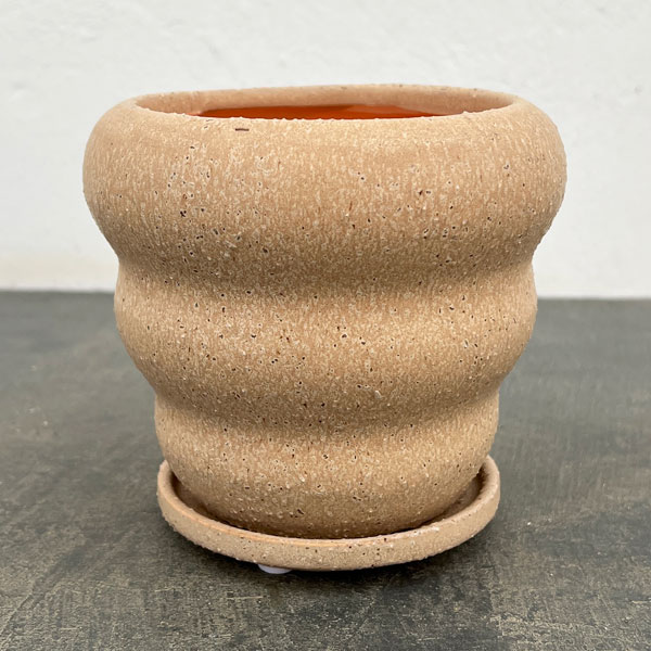 マノン：ピンクベージュM（直径12.5cm）・受け皿付