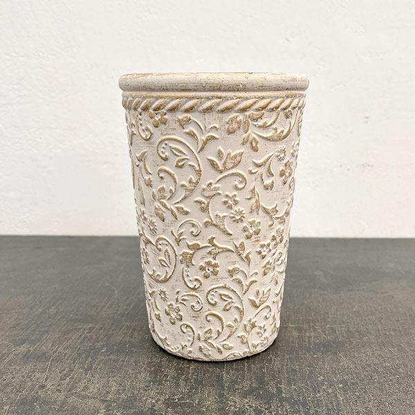 カノンフラワー：トール 3 ホワイトゴールド（CQ2605WG）高さ18cm