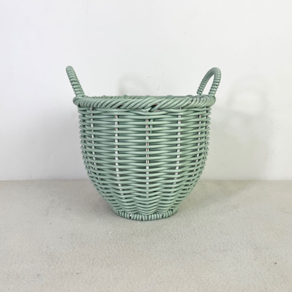 ガンセトハンドルサークルSグリーン（KM767）直径17.2cm、高さ15cm（内径15cm）