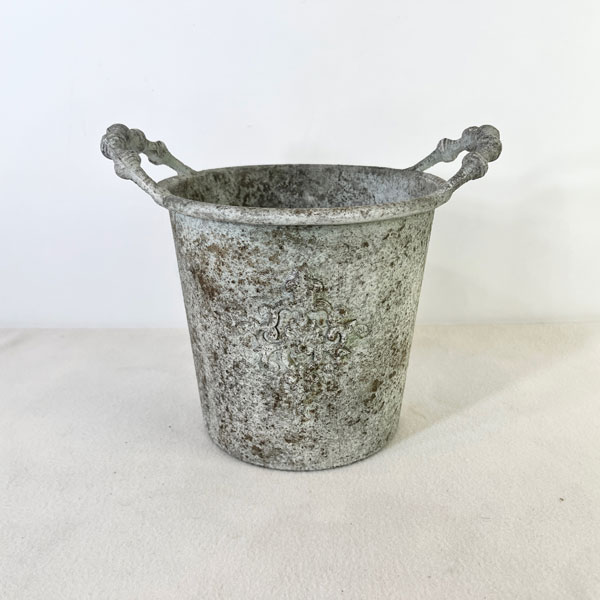 アンシャンハンドルサークルMグレー（UF529）幅28.2cm、高さ20.5cm（内径20.5cm）