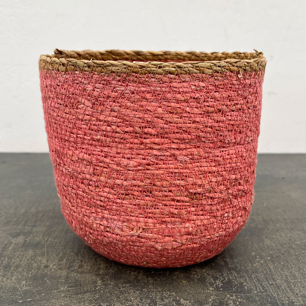 シーグラスポット16P（直径約16cm）ピンク／39087