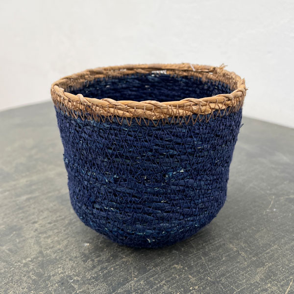 シーグラスポット12B（直径約12cm）ブルー／39084