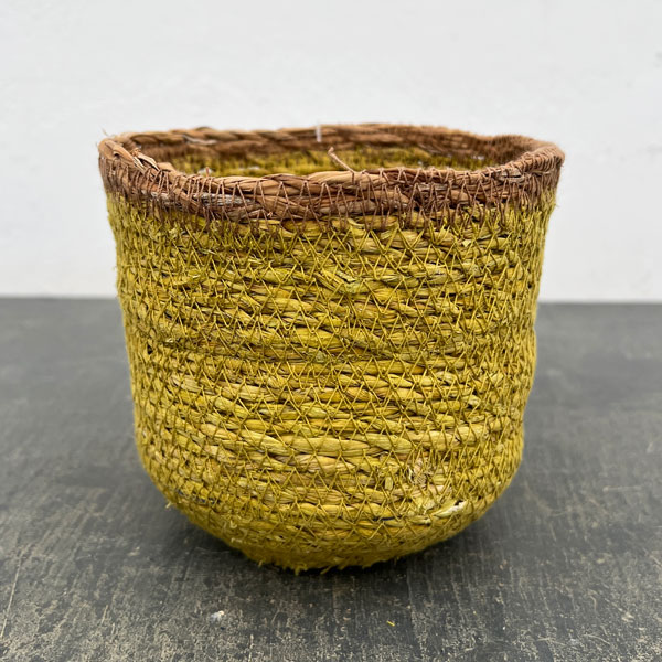 シーグラスポット12Y（直径約12cm）イエロー／39082