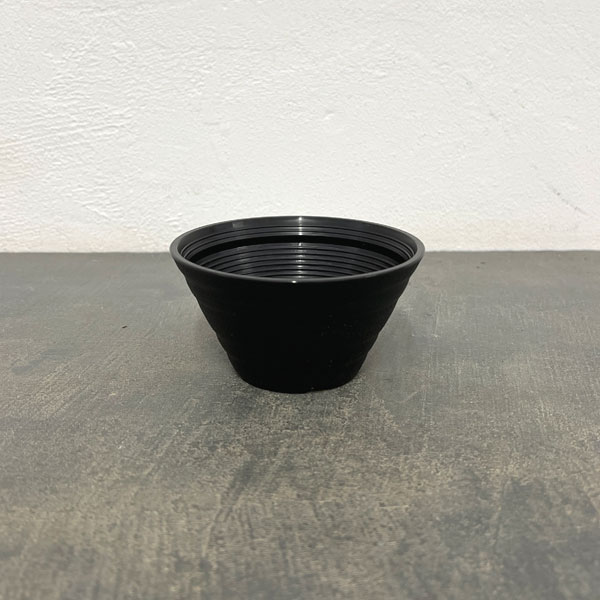セラアート平鉢ブラック3.5号サイズ穴あり 50個セット