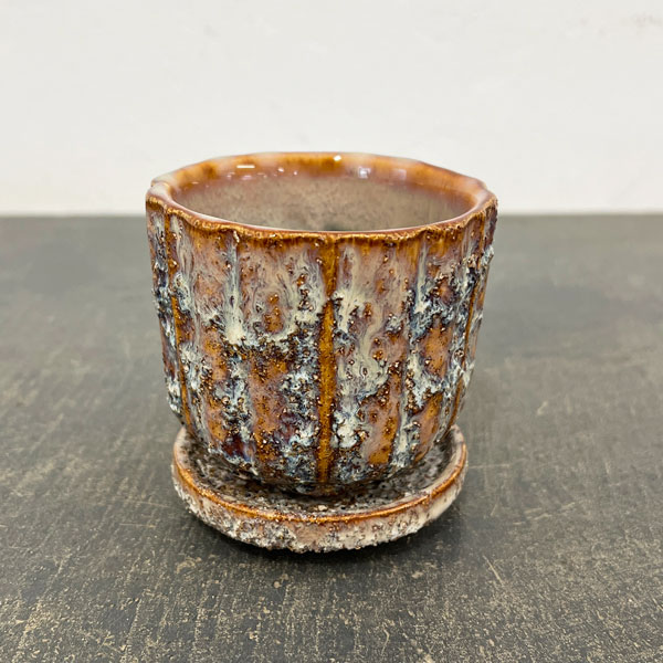 ソル：ポストS　ホワイト4615（直径8cm）・皿付