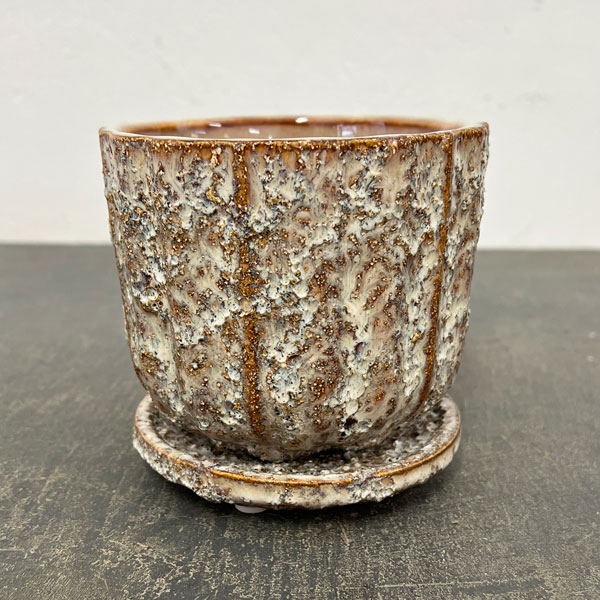 ソル：ポストM　ホワイト4614（直径11cm）・皿付