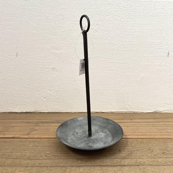 ブリキトレイ：ハンギングソーサー（直径約12.5cm）Sサイズ1枚（BAGT4100S）