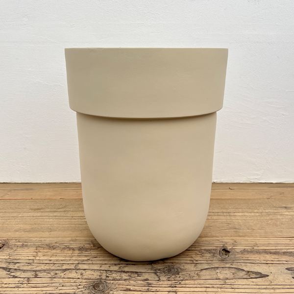 フラップ プランター26/31 L アイボリー（直径31cm、高さ41cm）