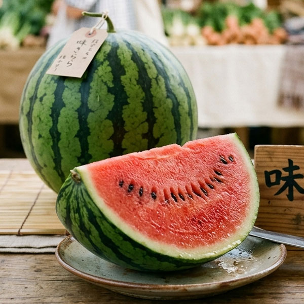 [送料無料]スイカ（大玉）：味きらら（あじきらら）接木苗10.5cm（3.5号）ポット 24株セット