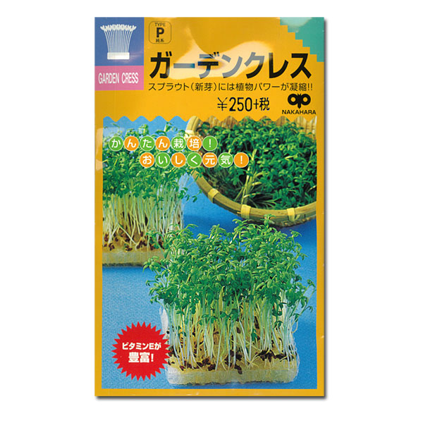 モヤシの種（スプラウト栽培用）：ガーデンクレス（胡椒草） 2袋セット[タネ]
