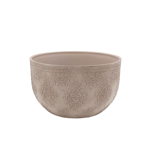アイリスパターンボウルBE / ベージュ（FC065BE）直径25.5cm、高さ15.5cm