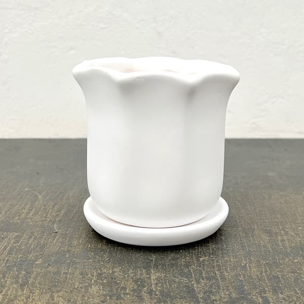 ルーアン：白S（直径約10.5cm）・皿付き