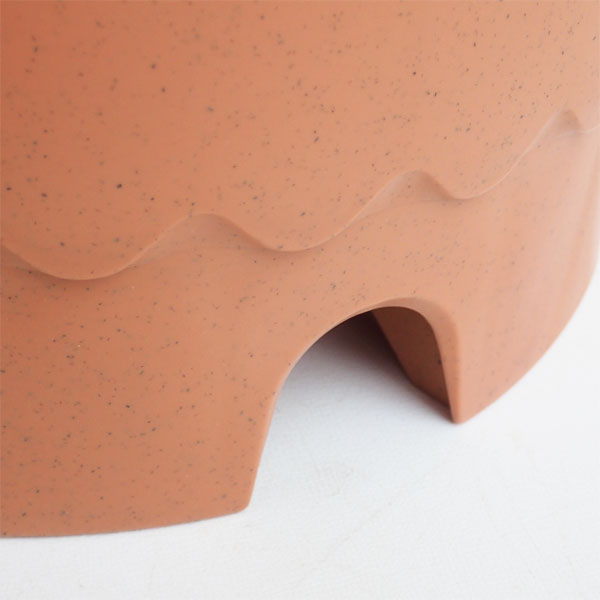 バラ鉢8号(ブラウン)