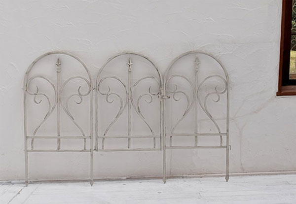 [送料無料]イージーゲートセット フィニアル　ホワイト（IPN-7031G-WHT）