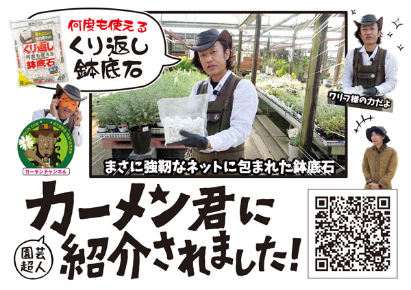くり返し使える鉢底石0.8リットル網袋4個入