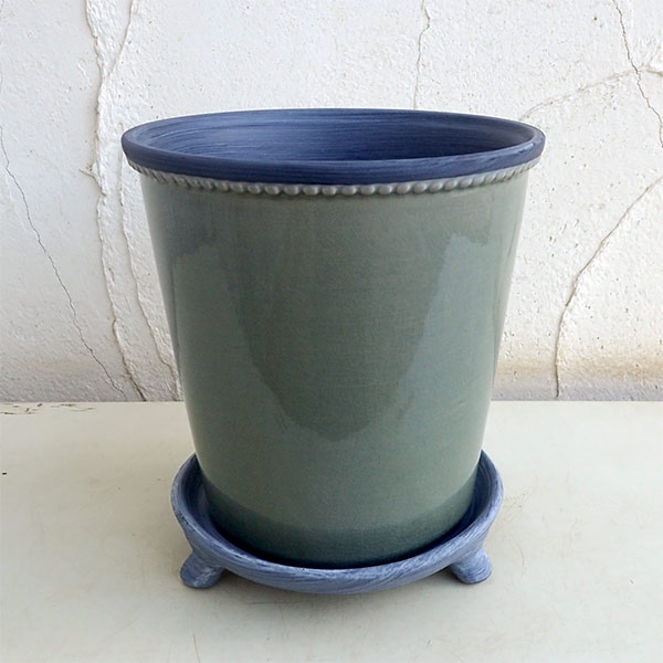 グレーズポット:GP-17 ヒスイ(直径17cm)