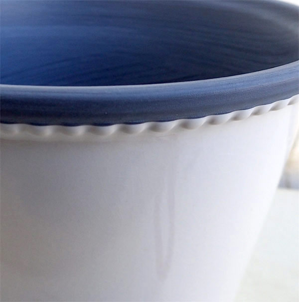 グレーズポット:GP-17 ホワイト(直径17cm)