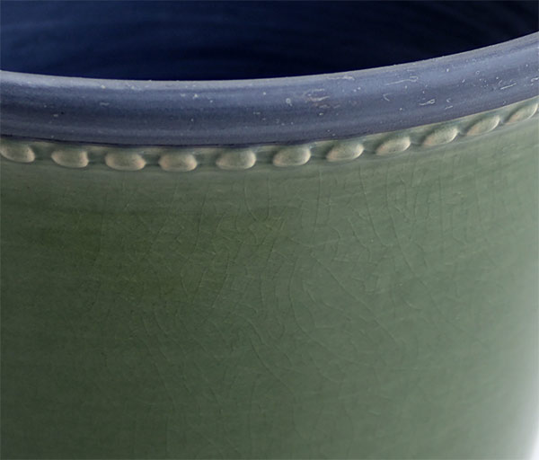 グレーズポット:GP-15 グリーン(直径15cm)