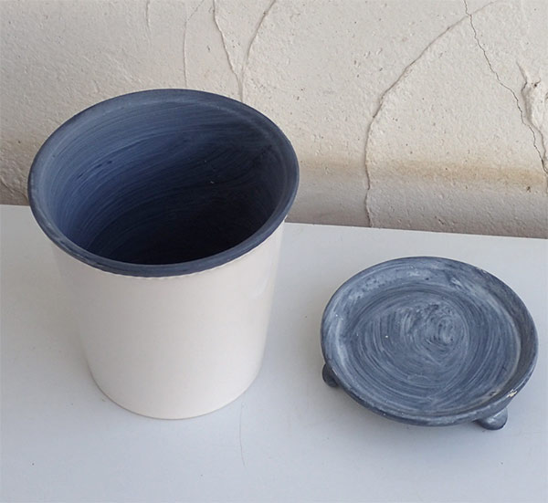 グレーズポット:GP-15 ホワイト(直径15cm)