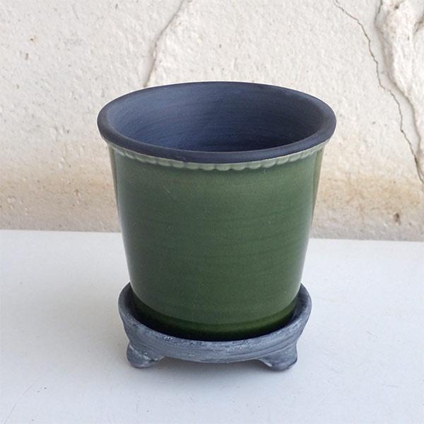 グレーズポット:GP-7 グリーン(直径7.5cm)