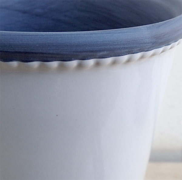 グレーズポット:GPH-14 ホワイト(直径14cm)