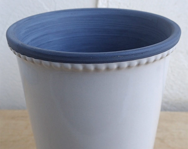 グレーズポット：GPH-11　ホワイト（直径11.5cm）