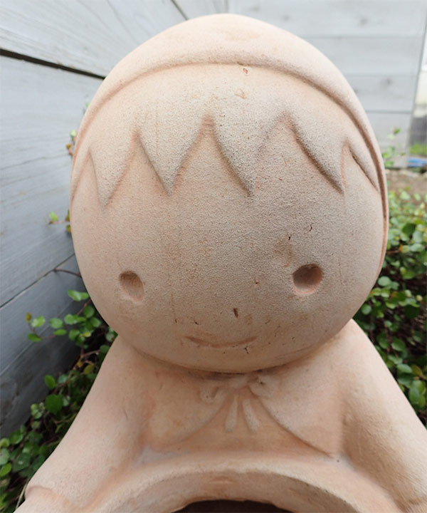 ガーデンオーナメントテラコッタ 恋に落ちる テラコッタオブジェ・ガーデンオーナメント❁⃘*.゜