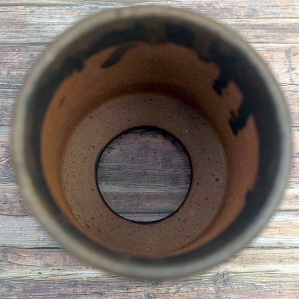 信楽焼き：金彩切立 3号（直径約9cm）