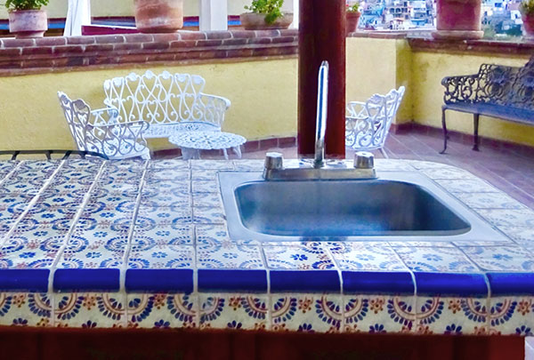 メキシカンタイル10cm 角6枚セット R2138N