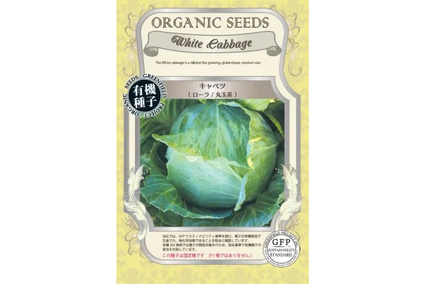 野菜の種：有機種子　キャベツ（ローラ / 丸玉系）[野菜タネ]