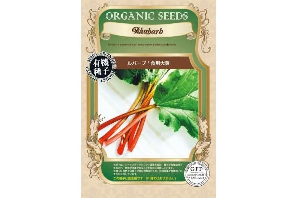 ハーブの種：有機種子 ルバーブ（食用大黄）[タネ]