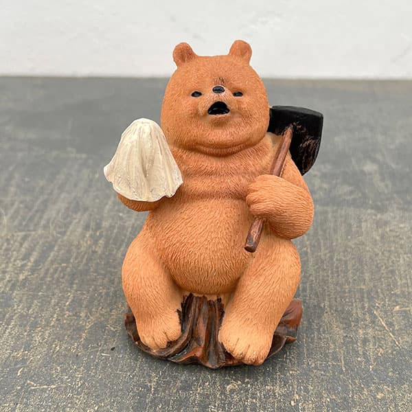 園芸ネット本店｜レジンダッドベアー休憩（3350）（高さ10.5cm） の