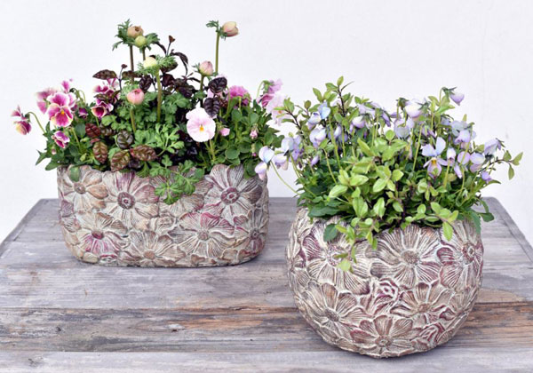 ペタルポット PP-5 (幅20cm×奥行9.5cm×高さ10.5cm)