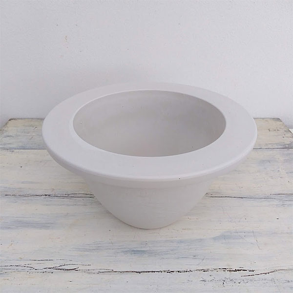 樹脂製鉢カバー・シティブレードSS ホワイト（底穴無し）・直径19cm