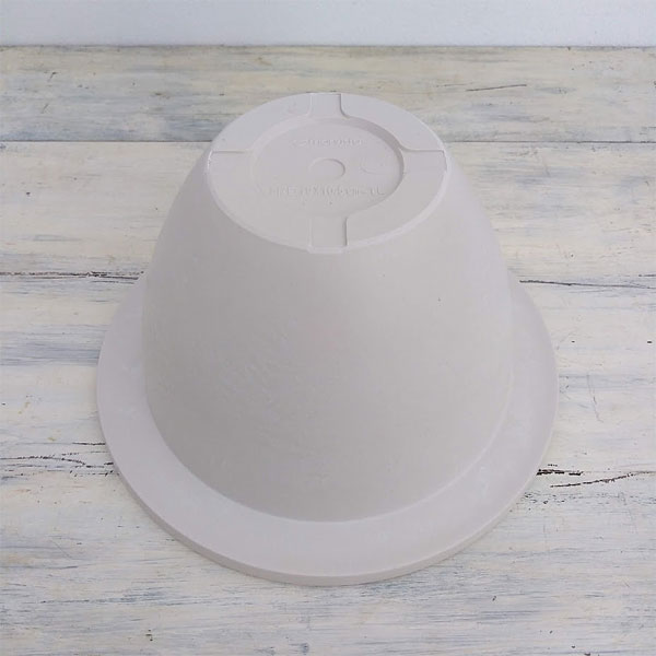 樹脂製鉢カバー・シティブレードSS ホワイト（底穴無し）・直径19cm